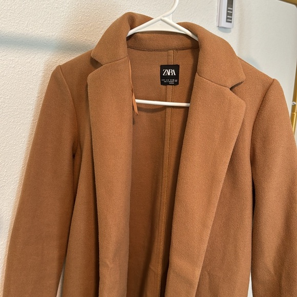 ZARA BROWN TRENCH COAT - Picture 2 of 4